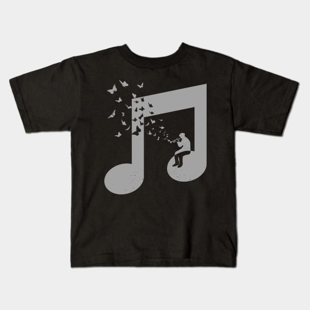 Bugle Music Kids T-Shirt by barmalisiRTB